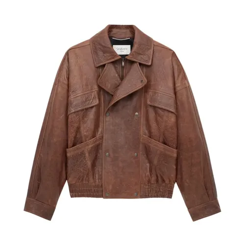 Double Collar Blouson Jacket - Saint Laurent - Modalova