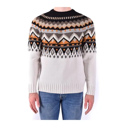 Beige Wool Knit Sweater - Paolo Pecora - Modalova