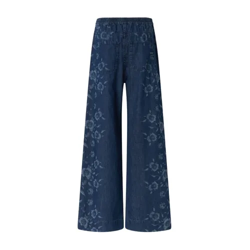 Floral Denim Jeans - Pinko - Modalova