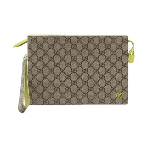 Pre-owned Printed Zip Pouch - Gucci Vintage - Modalova