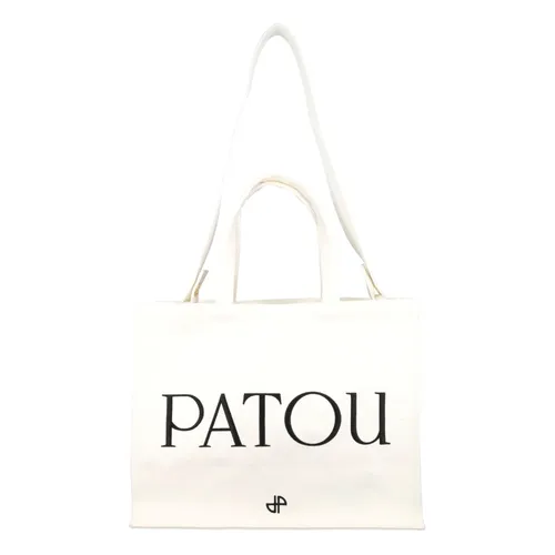 White Logo Tote Handbag - Patou - Modalova