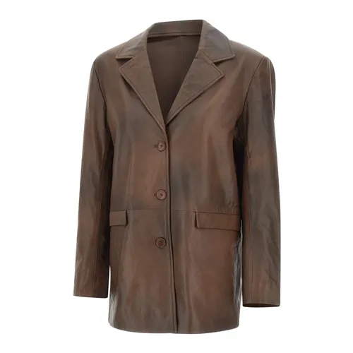 Blazer Oversize de Cuero - Rotate Birger Christensen - Modalova