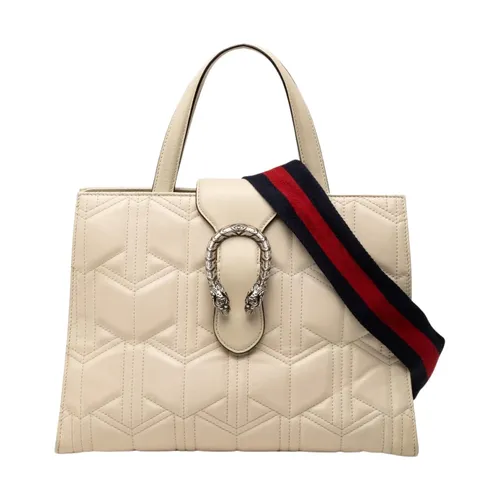 Pre-owned Handle Leather Bag - Gucci Vintage - Modalova