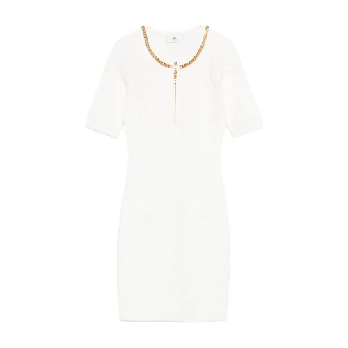 Elegant Avorio Dress for Special Occasions - Elisabetta Franchi - Modalova