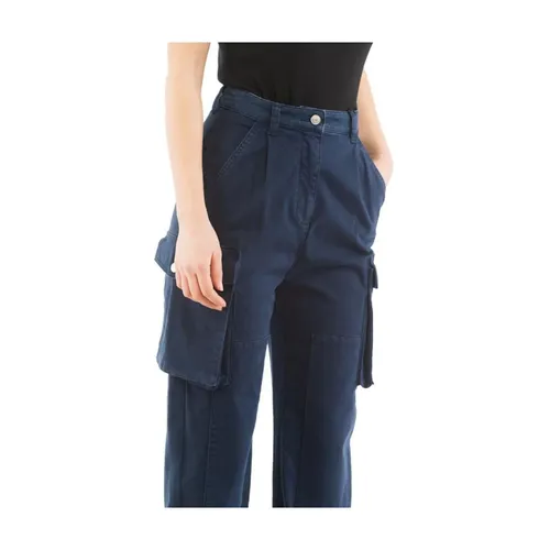 Cotton Cargo Pants with Multiple Pockets - Moschino - Modalova