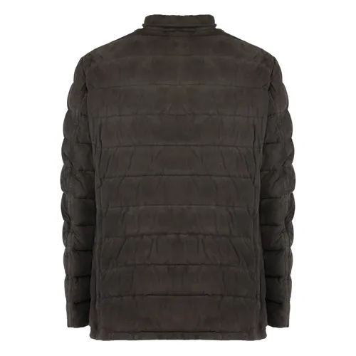 Suede Down Jacket with Pockets - Moorer - Modalova