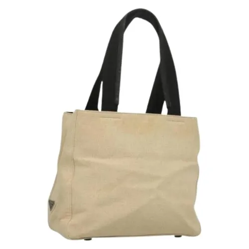 Pre-owned Vintage Canvas Tote Bag - Prada Vintage - Modalova