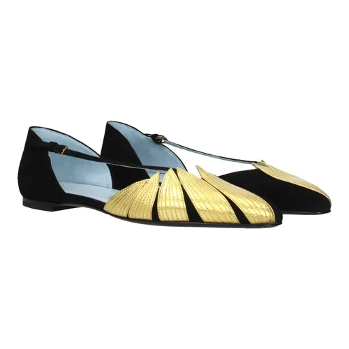 Leather Flat Sandals - Valentino Garavani - Modalova