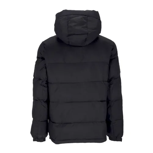 Black Puff Down Jacket with Hood - Propaganda - Modalova