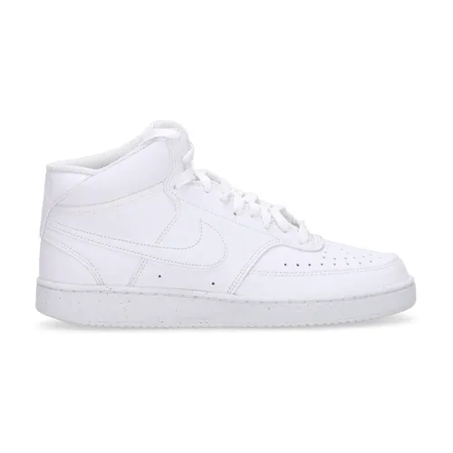 White Leather Sneaker with Embroidered Logo - Nike - Modalova