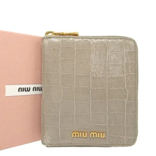 Pre-owned Leather wallets - Miu Miu Pre-owned - Modalova