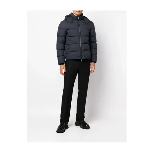 Men's Navy Brett Jacket - Moorer - Modalova