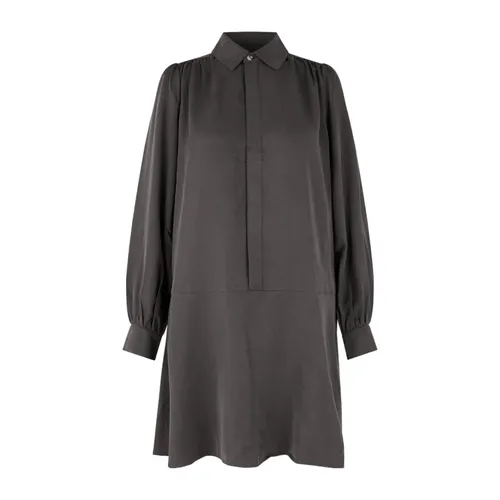 Convertible Mini Shirt Dress - Samsøe Samsøe - Modalova