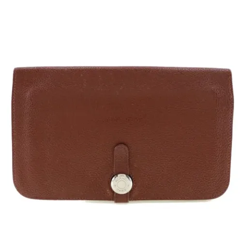 Pre-owned Leather wallets - Hermès Vintage - Modalova