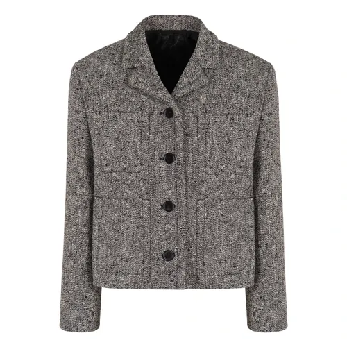 Double wool and cotton mouliné jacket - Gucci - Modalova