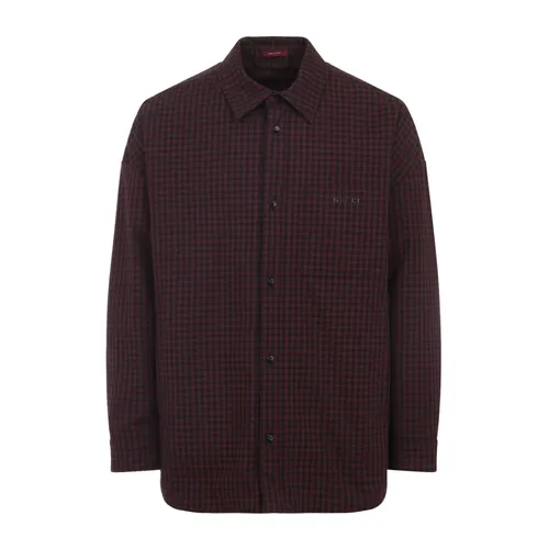 Cotton Gingham Padded Jacket - Gucci - Modalova