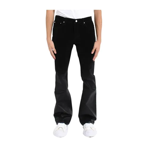 Flare Flock Dipped Jeans - Purple Brand - Modalova