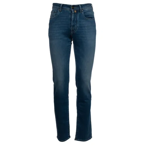 Vaqueros Slim Azules Super Stretch de Algodón - Jacob Cohën - Modalova