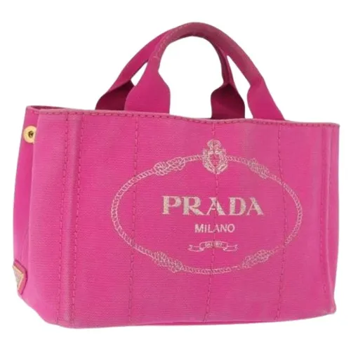 Pre-owned Vintage Canvas Tote Bag - Prada Vintage - Modalova