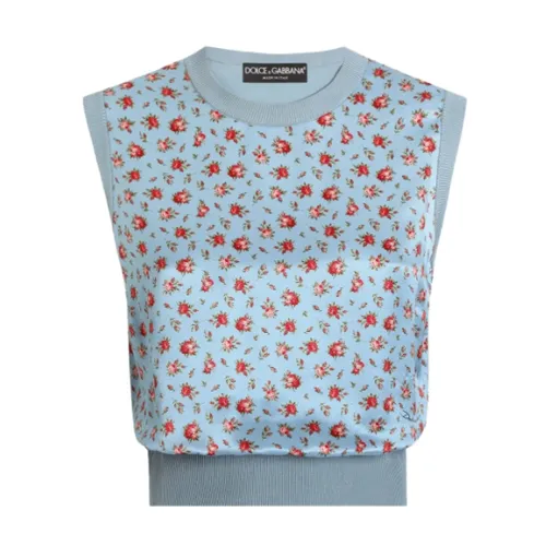 Silk Sleeveless Top - Dolce & Gabbana - Modalova