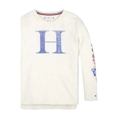 Floral Long Sleeve Tee - Tommy Hilfiger - Modalova