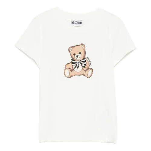 White Basic T-Shirt - Moschino - Modalova