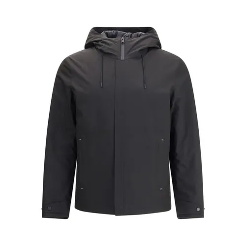 Adjustable Hood Jacket with Removable Padding - Woolrich - Modalova