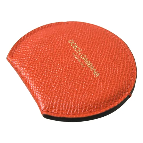 Orange Leather Hand Mirror Holder - Dolce & Gabbana - Modalova