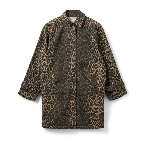 Leopard Print Coat - Light Brown - Sofie Schnoor - Modalova