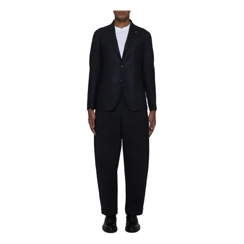 Blue Semi-Lined Blazer - Tagliatore - Modalova