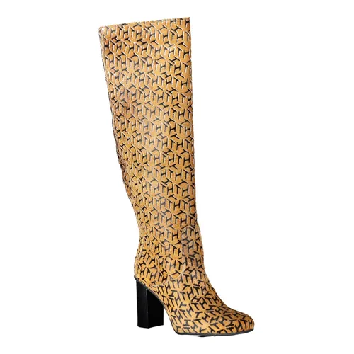 Beige Leather Boot - Tommy Hilfiger - Modalova