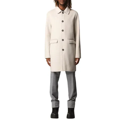 Elegant Wool Blend Coat - Paolo Pecora - Modalova