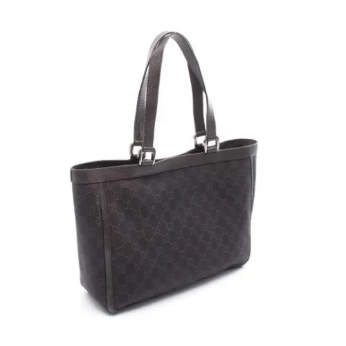 Pre-owned Canvas Tote Bag - Gucci Vintage - Modalova