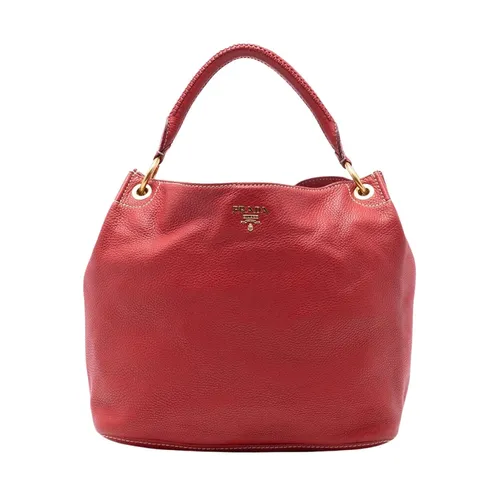 Pre-owned Leather Shoulder Bag - Prada Vintage - Modalova