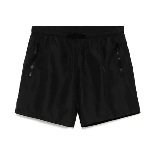 Black Swim Shorts with Zip Pockets - Moschino - Modalova