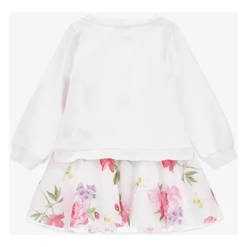 Floral Sweater Dress - Monnalisa - Modalova