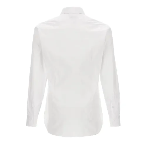 Stretch Poplin Shirt - Barba - Modalova