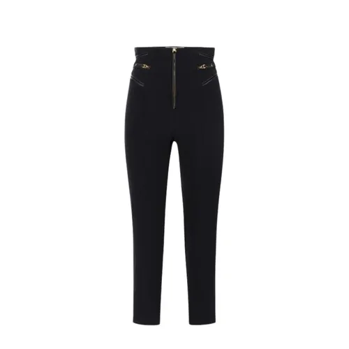 Cropped Trousers - Elisabetta Franchi - Modalova