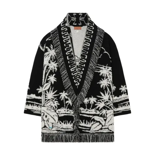 Black Silk & Nylon Sweater - Alanui - Modalova