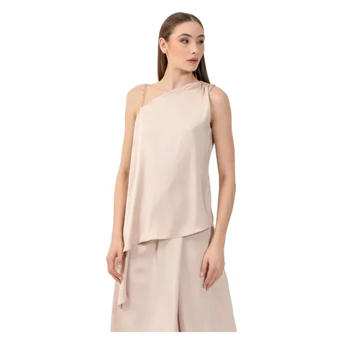 Chic Diagonal Single Shoulder Top - Kocca - Modalova