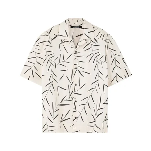 Leaf Pattern Camp Collar Shirt - Jacquemus - Modalova