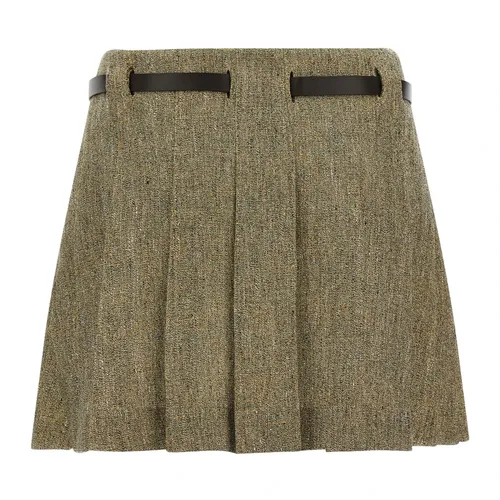 Mini Skirt with Gancini Belt - Ferragamo - Modalova