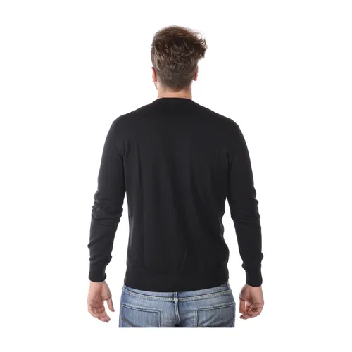 Crewneck Wool Sweater - Emporio Armani - Modalova