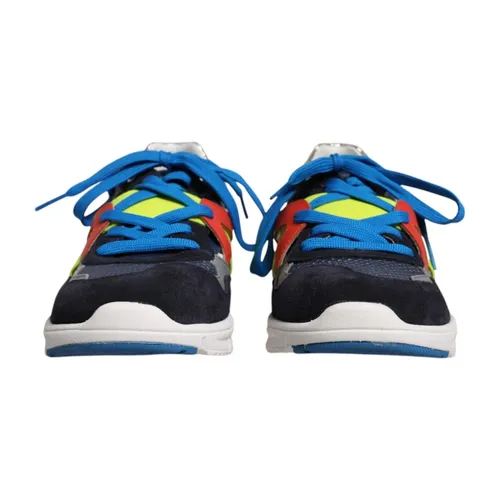 Multicolor Leather Sneakers with Rubber Sole - Dolce & Gabbana - Modalova
