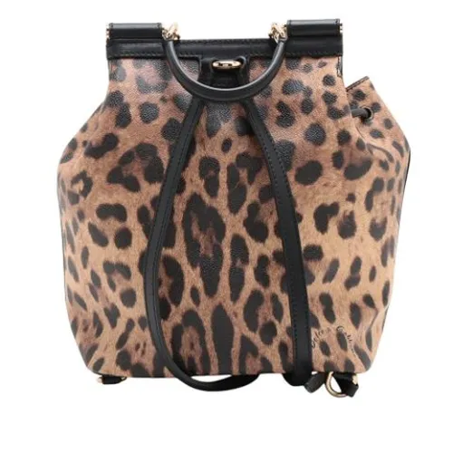 Pre-owned Leather Backpack - Dolce & Gabbana Pre-owned - Modalova