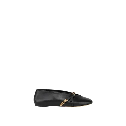 Satin Ballet Flats - Moschino - Modalova