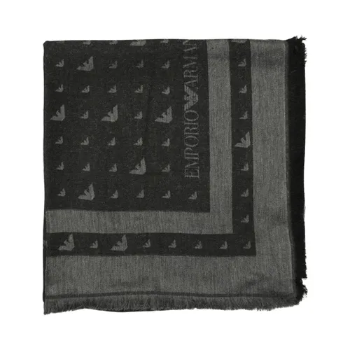 Patterned Scarf - Emporio Armani - Modalova