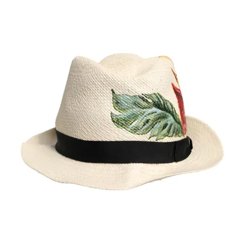 Floral Print Fedora Hat - Dolce & Gabbana - Modalova