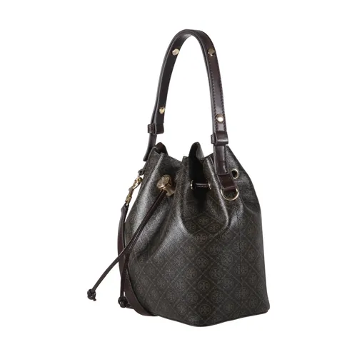 T Monogram Coated Canvas Bucket Bag - Tory Burch - Modalova