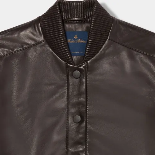 Suede Bomber Jacket - Brooks Brothers - Modalova